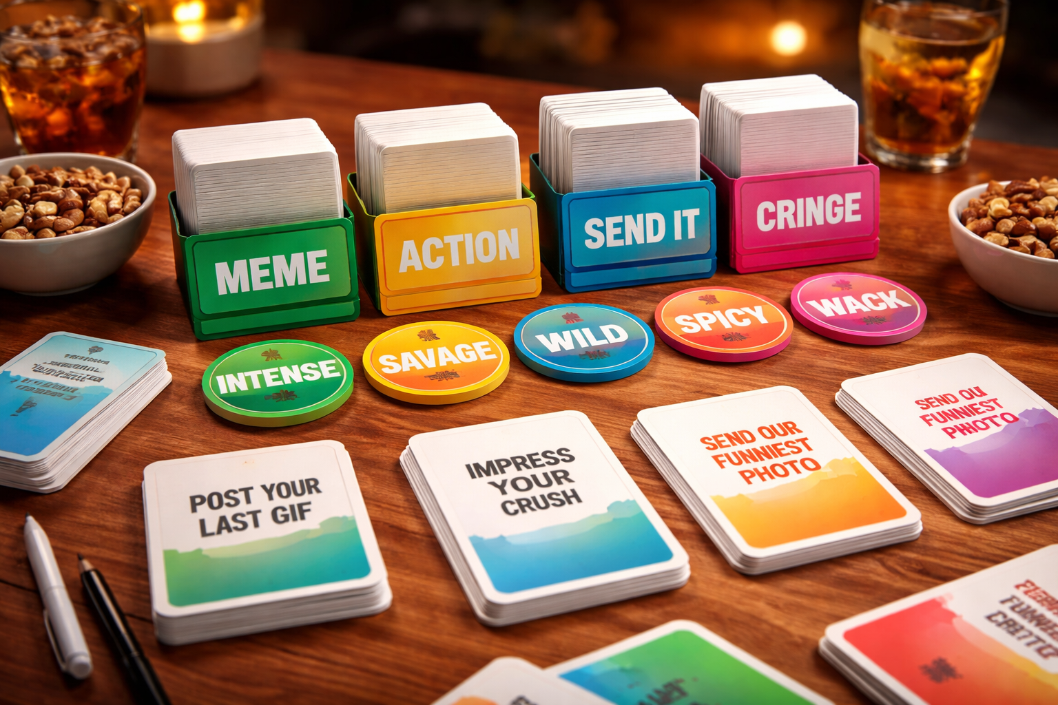 Filtre paneline gore duzenlenmis oyun kartlari